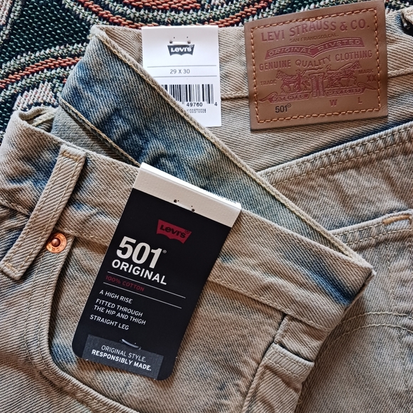 NWT Levi's 501 Original Fit Jeans 29 x 30 - Picture 1 of 11